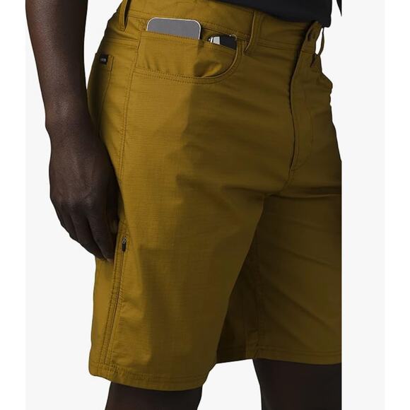 Men's Prana Double Peak Shorts Antique Bronze 30 X 10 NWT - Picture 2 of 5